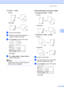 Page 41Making copies
33
5
„2 sided i 1 sided
Portrait
 
Landscape
 
aLoad your document.
bUse the numeric keys to enter the 
number of copies (up to 99).
cPress Duplex and a or b to select 
1sidedi2sided, 
2sidedi2sided or  
2sidedi1sided.
 
Duplex
a1sidedi2sided
2sidedi2sided
b2sidedi1sided
Selectabor OK
PressOK.
dPress Mono Start or Colour Start to 
scan the document.
Note
Duplex copy using a 2-sided legal size 
document is not available.
 
Advanced Duplex copy (short edge)5
„Advanced 2 sided i 1 sided...