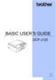 Page 1BASIC USER’S GUIDE
DCP-J125
 
Version 0
USA/CAN
 