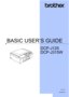 Page 1BASIC USER’S GUIDE
DCP-J125
DCP-J315W
 
Version 0
UK/IRE/GEN
 