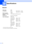 Page 6860
D
GeneralD
1When all the modes are connected to USB.
2When resolution: standard, draft: ISO/IEC24712 printed pattern.
SpecificationsD
Printer TypeInkjet
Print Method Mono:
Colour:Piezo with 94 
 1 nozzle
Piezo with 94   3 nozzles
Memory Capacity 32 MB
LCD (Liquid Crystal 
Display) 1.9 in. (48.98 mm) STN Colour LCD
Power Source AC 220 to 240V 50/60Hz
Power Consumption
1(DCP-J125)
Copying Mode: Approx. 17 W
2
Standby Mode: Approx. 3.5 W
Sleep Mode: Approx. 1.5 W
Off: Approx. 0.45 W
(DCP-J315W)
Copying...