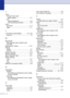 Page 155
I - 3
J
Jacksconvert to RJ11 jacktriplex adapter  ................................... A-7
EXT external telephone .............................A-5
TAD (answering machine) .................A-5
Jams document ........................................... 11-7
paper .................................................. 11-7
L
LCD (liquid crystal display) .............. B-1, B-2Help List  ............................................... 7-2
M
Macintosh®
See Software User’s Guide on the 
CD-ROM.
Maintenance, routine...