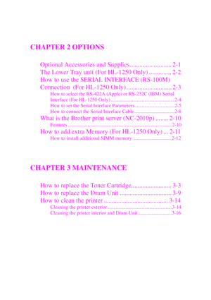 Page 3CHAPTER 2 OPTIONS
 