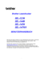 Page 1i
Brother Laserdrucker
H H
L L
- -
1 1
2 2
3 3
0 0
H H
L L
- -
1 1
4 4
4 4
0 0
H H
L L
- -
1 1
4 4
5 5
0 0
H H
L L
- -
1 1
4 4
7 7
0 0
N N
BENUTZERHANDBUCH
Bitte lesen Sie dieses Handbuch vor der Inbetriebnahme des Druckers.  Sie können
das Handbuch jederzeit von der CD-ROM ausdrucken oder ansehen.  Bitte
bewahren Sie die CD-ROM stets gut zugänglich auf.
Sie finden alles, was Sie für Ihren Drucker benötigen, im Brother Solutions Center
(
http://solutions.brother.com).  Sie können dort die neuesten...