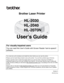 Page 1Brother Laser Printer
HL-2030
HL-2040
 HL-2070N
Users Guide
Version 5
EN-US_Eur
For visually-impaired users
You can read this User’s Guide with Screen Reader ‘text-to-speech’ 
software.
You must set up the hardware and install the driver before you can use the printer.
Please use the Quick Setup Guide to set up the printer. You can find a printed copy in the box.
Please read this User’s Guide thoroughly before you use the printer. Keep the CD-ROM in a 
convenient place so you can use it quickly if you...