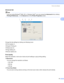 Page 30Driver and software
23
3
Advanced tab3
Note
If you are using Windows
® 2000, XP or  Windows Vista®, you can access the Advanced tab by clicking 
Printing Preferences... in the General tab of the Printer Properties screen.
 
 
Change the tab settings by clicking one following icons:
„Print Quality (1)
„Duplex Printing (2)
„Watermark (3)
„Page Setting (4)
„Device Options (5)
Print Quality3
Select the resolution, toner save mode and print settings or gray printing setting.
„Resolution
You can change the...