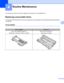 Page 7066
4
4
You will need to clean the machine regularly and replace the consumable items.
Replacing consumable items4
The machine will indicate when it is time to replace the consumable items. (See LEDs (Light Emitting Diodes) 
on page 53)
Consumables4
Routine Maintenance4
Toner cartridgeDrum unit
See Toner cartridge on page 70
Model Name: TN-2010, TN-2210, TN-2220See Drum unit on page 77.
Model Name: DR-2200
  
 