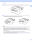 Page 21Printing Methods 
17
1
dUsing both hands, slide the manual feed paper guides to the width of the paper that you are going to use. 
eUsing both hands, put one full sheet of labels or one envelope in the manual feed slot until the front edge 
touches the paper feed roller. When you feel the machine pull it in, let go.
Note
• Put one full sheet of labels or one envelope into the manual feed slot with the side to be printed face up.
• Make sure that the full sheet of labels or the envelope is straight and in...