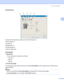 Page 40Driver and Software
32
3
Advanced tab3
 
Change the tab settings by clicking one of the following icons:
„Print Quality (1)
„Duplex (2)
„Watermark (3)
„Page Setting (4)
„Device Options (5)
Print Quality3
„Resolution
You can change the resolution as follows:
•HQ1200
• 600 dpi
• 300 dpi
„Toner Save Mode
You can save running costs by turning on the Toner Save Mode, which reduces the print density (print 
appears lighter).
Note
• We do not recommend Toner Save Mode for printing Photo or Gray Scale images....