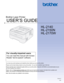 Page 1USER’S GUIDE
Brother Laser Printer
HL-2140 
HL-2150N 
HL-2170W
 
For visually-impaired users
You can read this manual with Screen 
Reader ‘text-to-speech’ software.
You must set up the hardware and install the driver before you can use the printer.
Please use the Quick Setup Guide to set up the printer. You can find a printed copy in the box.
Please read this User’s Guide thoroughly before you use the printer. Keep the CD-ROM in a convenient place so you 
can use it quickly if you need to.
Please visit...