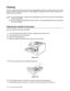 Page 1295 - 14   ROUTINE MAINTENANCE
Cleaning
Clean the outside and inside of the printer with a dry soft cloth. When you replace the drum unit, make 
sure you clean the inside of the printer. If printed pages are stained with toner, clean the inside of the 
printer with a dry soft cloth.
Cleaning the outside of the printer
Clean the outside of the printer as follows: 
1Turn off the printer power switch, and then unplug the printer power cord.
2Take the paper tray out of the printer. 
3Open the multi-purpose...