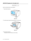 Page 1476 - 15   TROUBLESHOOTING
JAM DUPLEX (paper jam in the duplex unit)
Follow the instructions below to clear a paper jam:
1Open the back output tray.
Figure 6-22
2Use both hands to slowly pull the jammed paper out of the fuser unit. 
Figure 6-23
3Close the back output tray. 
If the paper jam cannot be cleared, go to the next step.
JAM DUPLEX
 