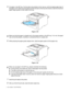 Page 271 - 19   ABOUT THIS PRINTER
5Put paper in the MP tray. Put the side to be printed on first, face up, with the leading edge (top) of 
the paper in first. Make sure the paper touches the back of the tray and remains under the maximum 
paper height guides on both sides of the tray.
Figure 1-23
6While pressing the paper-guide release lever, slide the paper guide to fit the paper size.
Figure 1-24
7Send the print data to the printer.
8After you finish the print job, close the back output tray.
Make sure that...