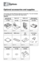 Page 1284 - 1 OPTIONS
4
HL7050_US_UG_FM5.5
4Options
Optional accessories and supplies
This printer has the following optional accessories. You can increase 
the capabilities of the printer with these items.
Options   
Lower tray unit(Three paper trays)Duplex unit Mailbox unit Network board 
(For HL-7050 only)
LT-7000 DX-7000 MX-7000 series NC-4100h
see 4-3 see 4-4 see 4-6 see 4-8
CompactFlash card DIMM memory HDD  Ir-DA interface
HD-EX IR-1000
see 4-11 see 4-13 see 4-17 see 4-21
Optional font package Optional...