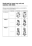 Page 1294 - 2 OPTIONS
HL7050_US_UG_FM5.5
Small pad for lower tray unit and 
stabilizer (SB-4000)
When you have the following printer options, you must install the 
small pads or the optional stabilizer. 
1 Lower tray 2 Lower trays 3 Lower trays
Non-mailbox unit
--------------------
Mailbox unit 
(5 bins)
--------------------
Mailbox unit 
(10 bins)
--------------------
 