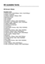 Page 211A - 12 
HL7050_US_UG_FM5.5
66 scalable fonts
BR-Script 3 Mode   
Scalable fonts
■Atlanta Book, BookOblique, Demi, DemiOblique
■Alaska, Extrabold
■Antique Oakland, Oblique, Bold
■Bermuda Script
■BR Dingbats
■BR Symbol
■Brougham, Oblique, Bold, BoldOblique
■Brussels Light, LightItalic, Demi, DemiItalic
■Calgary MediumItalic
■Cleveland Condensed
■Connecticut
■Copenhagen Roman, Italic, Bold, BoldItalic
■Germany
■Guatemala Antique, Italic, Bold, BoldItalic
■Helsinki, Oblique, Bold, BoldOblique
■Helsinki...