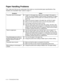 Page 1175 - 11   TROUBLESHOOTING
Paper Handling Problems
First, make sure that you are using paper that meets our recommended paper specifications. See 
Suitable and Unsuitable Paper Types on page 2-1.
Symptom Action
The printer does not load paper.■If paper is in the paper tray, make sure it is straight. If the paper is 
curled, you should straighten it before printing. Sometimes it is helpful 
to remove the paper, turn the stack over, and then put it back in the 
paper tray.
■Reduce the amount of paper in the...