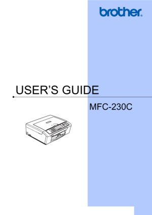 Page 1
USER’S GUIDE
MFC-230C
 
 