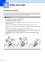 Page 88
72
A
Choosing a locationA
Put your machine on a flat, stable surface that is free of vibration and shocks, such as a desk. Put 
the machine near a telephone wall jack and a standar d AC power outlet. Choose a location where 
the temperature remains between 50 °F and 95 °F (10 °C and 35 °C).
CAUTION 
• Avoid placing your machine in a high-traffic area.
• Avoid placing your machine on a carpet.
• DO NOT put the machine near heaters, air conditioners, refrigerators, medical equipment, 
chemicals or water....