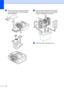 Page 116
106
hWrap the machine in the bag and put it 
in the original carton with the original 
packing material.
 
 
 
iPack the printed materials in the original 
carton as shown below. Do not pack the 
used ink cartridges in the carton.
 
jClose the carton and tape it shut. 
 