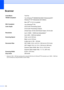 Page 135120
ScannerD
1Maximum 1200 × 1200 dpi scanning when using the WIA Driver for Windows® XP (resolution up to 19200 × 19200 dpi 
can be selected by using the Brother scanner utility)
Color/BlackYes/Yes
TWAIN Compliant
Yes (Windows
® 98/98SE/Me/2000 Professional/XP/
Windows
® XP Professional x64 Edition)
Mac OS
® X 10.2.4 or greater
WIA Compliant
Yes (Windows
® XP)
Color Depth36 bit color Processing (Input)
24 bit color Processing (Output)
(Actual Input: 30 bit color/Actual Output: 24 bit color
Resolution
Up...