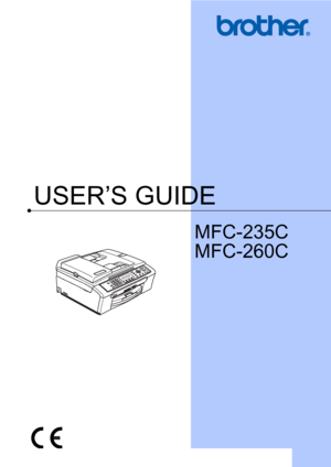 Page 1
USER’S GUIDE
MFC-235C
MFC-260C
 
 
 