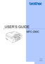 Page 1
USER’S GUIDE
MFC-290C
 
Version 0
USA/CAN
 