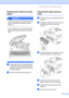 Page 163
Troubleshooting and Routine Maintenance147
Cleaning the machine printer 
platenB
WARNING 
Be sure to unplug the machine from the AC 
power outlet before cleaning the printer 
platen (1).
  
If ink is scattered on or around the printer 
platen wipe it off with a soft, dry, lint-free 
cloth.
 
 
aUsing both hands, use the plastic tabs 
on both sides of the machine to lift the 
scanner cover until it locks securely into 
the open position.
bClean the machine printer platen (1).
Cleaning the paper pick-up...