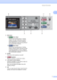 Page 23
General Information7
1
 
5 Start keys:„  Color Start
Lets you start sending faxes or making 
copies in full color. Also lets you start a 
scanning operation (in color or black & 
white, depending on the scanning setting in 
the ControlCenter software).
„  Black Start
Lets you start sending faxes or making 
copies in black & white. Also lets you start 
a scanning operation (in color or black & 
white  depending on the scanning setting in 
the ControlCenter software).
6On/Off You can turn the machine on...