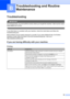 Page 115
99
B
TroubleshootingB
IMPORTANT
For technical help, you must call the country where you bought the machine. Calls must be made 
from within that country.
 
If you think there is a problem with your machine, check the chart below and follow the 
troubleshooting tips. 
Most problems can be easily resolved by yourself. If you need additional help, the Brother 
Solutions Center offers the latest FAQs and troubleshooting tips. Visit us at 
http://solutions.brother.com
.
If you are having difficulty with your...