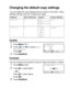 Page 153
MAKING COPIES   10 - 17
Changing the default copy settings
You can adjust the copy settings that are shown in the chart. These 
settings will stay until you change them again.
Quality
1Press Menu, 3, 1.
2Press   or   to select  Text, 
Photo  or Auto .
Press 
Set.
3Press Stop/Exit.
Contrast
You can change the contrast to help an image look lighter or darker.
1Press Menu, 3, 2.
2Press   to make lighter.
— OR —
Press   to make darker.
Press 
Set.
3Press Stop/Exit.
Submenu Menu Selections Options Factory...