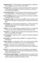 Page 210
G - 3   GLOSSARY
External phone   A TAD (telephone answering device) or telephone 
that is plugged into the EXT jack of your MFC.
F/T Ring Time   The length of time that the Brother MFC rings (when 
the Receive Mode setting is Fax/Tel) to notify you to pick up a 
voice call that it answered.
Fax Activity Report   Lists information about the last 200 incoming 
and outgoing faxes. TX means Transmit. RX means Receive.
Fax Forwarding   Sends a fax received into the memory to another 
preprogrammed fax...