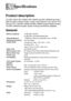 Page 214
S - 1   SPECIFICATIONS
S
Product description
The MFC-8440, MFC-8640D, MFC-8840D and MFC-8840DN are 5 in 1 
Multi-Function Centers: Printer, Copier, Color Scanner, Fax, and PC-FAX 
(via your PC). The MFC-8640D and MFC-8840D include Duplex Printing. 
The MFC-8840DN includes Duplex Printing and Network capability.
General
Specifications
Memory Capacity 16 MB (MFC-8640D)
32 MB (MFC-8440/8840D/8840DN)
Optional Memory 1 DIMM slot; Memory expandable up to 160 MB
Automatic Document 
Feeder (ADF) Up to 50 pages...