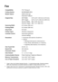 Page 216
S - 3   SPECIFICATIONS
Fax 
Compatibility ITU-T Group 3
Coding System MH/MR/MMR/JBIG
Modem Speed 33600-2400 bps
Automatic Fallback
Original Size ADF Width:  5.8 to 8.5 (148 mm to 216 mm)
ADF  Height:  5.8 to 14.0 (148 mm to 356 mm)
Scanner Width:  Max. 8.48 (212 mm)
Scanner Height:  Max. 14.0 (356 mm)
Scanning Width 8.2 inches (208 mm)
Printing Width 8.2 inches (208 mm)
Gray Scale 64 levels
Polling Types Standard, Sequential 
Contrast Control Automatic/Light/Dark
(manual setting)
Resolution ...