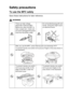 Page 9
   vii
Safety precautions
To use the MFC safely
Save these instructions for later reference.
WARNING
There are high voltage 
electrodes inside the MFC. 
Before you clean the MFC or 
clear a paper jam, make sure 
you have unplugged the power 
cord from the power outlet.Do not handle the plug with wet 
hands. Doing this might cause 
an electrical shock.
After you use the MFC, some internal parts are extremely HOT!
To prevent injuries, be careful not to put your fingers in the area shown in 
the...