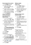 Page 13
xi   
Storing Speed-Dial numbers
1Press Menu, 2, 3, 2.
2Enter a three-digit 
Speed-Dial number, and 
then press 
Set.
3Enter a number (up to 20 
digits), and then press 
Set.
4Enter a name (or leave it 
blank), and then press 
Set.
5Press Stop/Exit.
Dialing operations
One-Touch Dialing / 
Speed-Dialing
1If it is not illuminated in 
green, press   (
Fax).
2Place the original face up in 
the ADF, or face down on 
the scanner glass.
3Press the One-Touch key of 
the number you want to call
— OR —
Press...