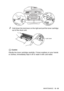 Page 191
TROUBLESHOOTING AND ROUTINE MAINTENANCE   12 - 30
2Hold down the lock lever on the right and pull the toner cartridge 
out of the drum unit.
Caution
Handle the toner cartridge carefully. If toner scatters on your hands 
or clothes, immediately wipe it off or wash it with cold water.
Lock Lever
 