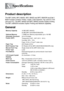 Page 214
S - 1   SPECIFICATIONS
S
Product description
The MFC-8440, MFC-8640D, MFC-8840D and MFC-8840DN are 5 in 1 
Multi-Function Centers: Printer, Copier, Color Scanner, Fax, and PC-FAX 
(via your PC). The MFC-8640D and MFC-8840D include Duplex Printing. 
The MFC-8840DN includes Duplex Printing and Network capability.
General
Specifications
Memory Capacity 16 MB (MFC-8640D)
32 MB (MFC-8440/8840D/8840DN)
Optional Memory 1 DIMM slot; Memory expandable up to 160 MB
Automatic Document 
Feeder (ADF) Up to 50 pages...