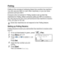 Page 89
SETUP RECEIVE   5 - 9
Polling
Polling is the process of retrieving faxes from another fax machine. 
You can use your MFC to ‘poll’ other machines, or you can have 
someone poll your MFC.
Everyone who is involved in Polling needs to set up their fax 
machines for Polling. When someone polls your MFC to receive a 
fax, they pay for the call. If you poll someone’s fax machine to receive 
a fax, you pay for the call.
Setting up Polling Receive
Polling Receive is when you call another fax machine to receive...