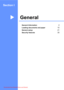 Page 17
Section I
GeneralI
General Information2
Loading documents and paper10
General setup21
Security features30
 