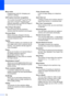 Page 210
194
Menu mode Programming mode for changing your 
machines settings.
OCR (optical character recognition) The bundled ScanSoft
® PaperPort® SE 
with OCR or Presto!
® PageManager® 
software application converts an image of 
text to text you can edit. 
Out of Paper Reception Receives faxes into the machines 
memory when the machine is out of paper.
Overseas Mode Makes temporary changes to the fax 
tones to accommodate noise and static on 
overseas telephone lines.
Paging This feature enables your machine...