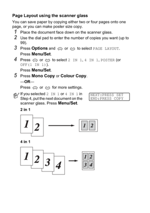 Page 131.#$!-&$& + *(#+!
+,&#$%/!! H$&
	)$$#%($*!$+)!!
! )#%-($ !&#*0#
AA2
	!!  !)$PAGE LAYOUT
	!!
*
	!!  !)$2 IN 1,4 IN 1,POSTER0
OFF(1 IN 1)2
	!!
*
	!!
==
	!!  (%! +!
,.
8.
(&#!)$2 IN 1  4 IN 1  
F,#:$#%...