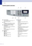 Page 21Chapter 1
1 - 4
Control panel overview
03/01 15:25  Fax
Sleep
1 One-Touch Keys
These 8 keys give you instant access to 16 
previously stored numbers.
2 Shift
To access One-Touch numbers 9 to 16, hold 
down Shift as you press the One-Touch key.
3 Copy keys (Temporary settings):
 
Enlarge/Reduce
Lets you reduce or enlarge copies depending 
upon the ratio you select.
 Options
You can quickly and easily select temporary 
settings for copying.
4 Mode keys:
 Fax
Lets you access Fax mode.
 Scan
Lets you access...