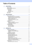 Page 3ii
Table of Contents
1 General Setup 1
Memory storage..................................................................................................... 1
Automatic daylight savings time ............................................................................ 1
Ecology features .................................................................................................... 2
Toner Save ...................................................................................................... 2
Sleep...