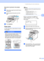 Page 151Troubleshooting and routine maintenance
139
C
Document is jammed in the duplex 
slot
C
aTake out any paper from the ADF that is 
not jammed.
bPull the jammed document out to the 
right.
 
cPress Stop/Exit.
Paper jamsC
To clear paper jams, please follow the steps 
in this section.
HOT SURFACE 
After you have just used the machine, some 
internal parts of the machine will be 
extremely hot. When you open the front or 
back cover of the machine, DO NOT touch 
the shaded parts shown in the illustration....