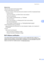 Page 247Specifications
235
E
Network keyE
There are some rules for each security method:
„Open system/Shared key with WEP
This key is a 64-bit or 128-bit value that must be entered in an ASCII or hexadecimal format.
• 64 (40) bit ASCII:
Uses 5 text characters. e.g.“WSLAN” (this is case sensitive).
• 64 (40) bit hexadecimal:
Uses 10 digits of hexadecimal data. e.g.“71f2234aba”
• 128 (104) bit ASCII:
Uses 13 text characters. e.g.“Wirelesscomms” (this is case sensitive).
• 128 (104) bit hexadecimal:
Uses 26 digits...