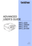 Page 1ADVANCED 
USER’S GUIDE
MFC-J220
MFC-J265W
MFC-J410
MFC-J415W
 
Version 0
UK/IRE/GEN
 