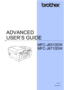 Page 1ADVANCED 
USER’S GUIDE
MFC-J6510DW
MFC
-J6710DW
 
Version 0
ARL/ASA/NZ
 