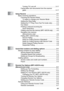 Page 15xiii
Turning TX Lock off .............................................. 3-17
Faxing letter size documents from the scanner  glass ..................................................................... 3-17
4Setup Receive  ...................................................................... 4-1 Basic receiving operations ................................................ 4-1Choosing the Receive Mode ...................................... 4-1To select or change your Receive Mode ................ 4-2
Setting...