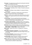 Page 177GLOSSARY   G - 3
Fax tones  The signals sent by sending and receiving fax machines 
while communicating information.
Fax/Tel   You can receive faxes and telephone calls. Do not use this 
mode if you are using a telephone answering device (TAD).
Fine resolution   Resolution is 203 x 196 dpi. It is used for small print 
and graphs.
Grey scale   The shades of gray available for copying and faxing 
photographs.
Group number   A combination of Speed-Dial numbers that are 
stored in a Speed-Dial location for...