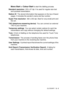 Page 179GLOSSARY   G - 5
Mono Start or Colour Start to start the dialling process.
Standard resolution   203 x 97 dpi. It is used for regular size text 
and quickest transmission.
Station ID   The stored information that appears on the top of faxed 
pages. It includes the sender’s name and fax number.
Super Fine resolution   392 x 203 dpi. Best for very small print and 
line art.
TAD (telephone answering device)   You can connect an external 
TAD to your machine.
Temporary settings   You can select certain...